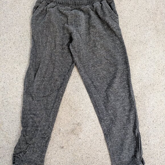 PACT Organic Cotton Ankle Zip Jogger Sweatpant Heathered Gray Large - Picture 2 of 16